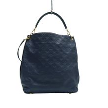 Load image into Gallery viewer, Louis Vuitton Metis Monogram Leather Satchel Bag Navy