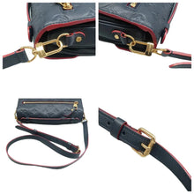 Load image into Gallery viewer, LOUIS VUITTON Metis Monogram Leather Satchel Navy Blue