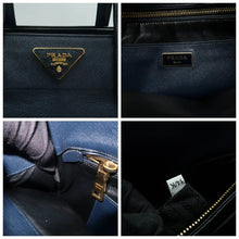 Load image into Gallery viewer, PRADA Saffiano Leather Satchel Bag Navy