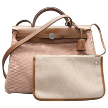 Load image into Gallery viewer, Hermes Herbag Fabric Satchel Bag Orange