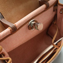 Load image into Gallery viewer, Hermes Herbag Fabric Satchel Bag Orange