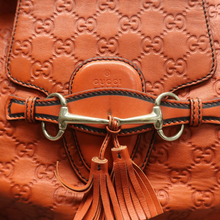 Load image into Gallery viewer, Gucci Leather Satchel Bag Orange