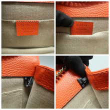 Load image into Gallery viewer, GUCCI Interlocking Leather Shoulder Bag Orange