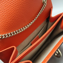 Load image into Gallery viewer, GUCCI Interlocking Leather Shoulder Bag Orange