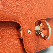 Load image into Gallery viewer, GUCCI Interlocking Leather Shoulder Bag Orange