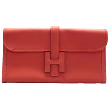 Load image into Gallery viewer, Hermes Jige Elan 29 Leather Clutch Bag Orange