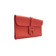 Load image into Gallery viewer, Hermes Jige Elan 29 Leather Clutch Bag Orange