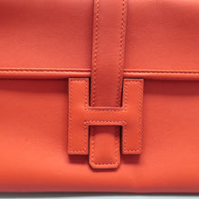 Load image into Gallery viewer, Hermes Jige Elan 29 Leather Clutch Bag Orange