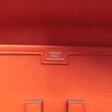 Load image into Gallery viewer, Hermes Jige Elan 29 Leather Clutch Bag Orange