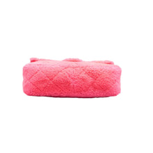 Load image into Gallery viewer, CHANEL Classic Flap Jumbo Shearling Fur Shoulder Bag Pink