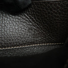 Load image into Gallery viewer, Gucci Monogram Metal Bar Zip Around Wallet Brown