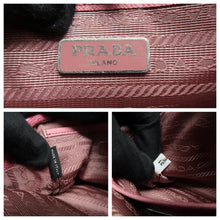 Load image into Gallery viewer, PRADA Nylon leather trim  Shoulder Bag Pink