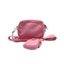 Load image into Gallery viewer, PRADA Nylon leather trim  Shoulder Bag Pink