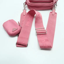 Load image into Gallery viewer, PRADA Nylon leather trim  Shoulder Bag Pink