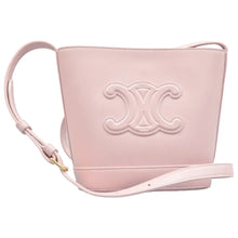 Load image into Gallery viewer, Celine Cuir Triomphe Leather Shoulder Bag Pink