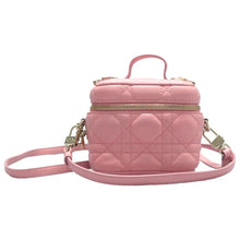 Load image into Gallery viewer, Christian Dior Vanity Leather Satchel Bag Pink