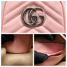 Load image into Gallery viewer, GUCCI GG Marmont Leather Satchel Bag Pink