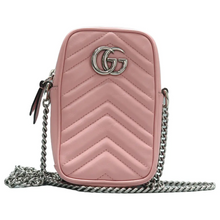 Load image into Gallery viewer, GUCCI GG Marmont Leather Satchel Bag Pink