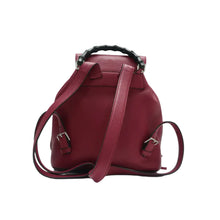 Load image into Gallery viewer, Gucci  Cellarius Calfskin Small Bamboo Backpack Petunia