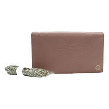 Load image into Gallery viewer, GUCCI Wallet On Chain Leather Shoulder Bag Pink