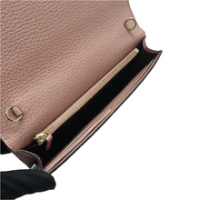 Load image into Gallery viewer, GUCCI Wallet On Chain Leather Shoulder Bag Pink