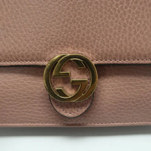 Load image into Gallery viewer, GUCCI Interlocking Leather Shoulder Bag Pink