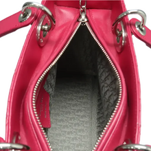 Load image into Gallery viewer, Christian Dior Lady Dior Leather Satchel Bag Fuchsia Pink