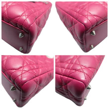 Load image into Gallery viewer, Christian Dior Lady Dior Leather Satchel Bag Pink