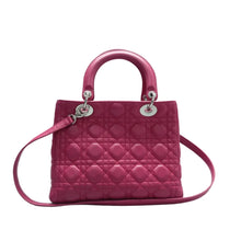 Load image into Gallery viewer, Christian Dior Lady Dior Leather Satchel Bag Pink