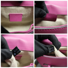 Load image into Gallery viewer, GUCCI Lady Web Leather Shoulder Bag Pink