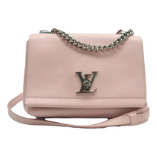 Load image into Gallery viewer, LOUIS VUITTON Lockme Leather Satchel Bag Pink