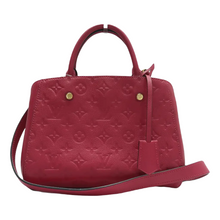 Load image into Gallery viewer, Louis Vuitton Montaigne Monogram Leather Satchel Bag Fuchsia