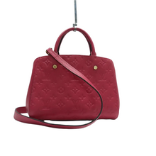Load image into Gallery viewer, Louis Vuitton Montaigne Monogram Leather Satchel Bag Fuchsia