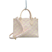 Load image into Gallery viewer, LOUIS VUITTON Onthego Monogram Leather Satchel Bag Pink