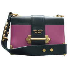 Load image into Gallery viewer, Prada City Calf Saffiano Shoulder Bag Black