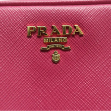 Load image into Gallery viewer, PRADA Saffiano Lux Leather Shoulder Bag Fuchsia