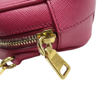 Load image into Gallery viewer, PRADA Saffiano Lux Leather Shoulder Bag Fuchsia