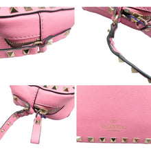 Load image into Gallery viewer, Valentino  Garavani Rockstud Leather Shoulder Bag Pink
