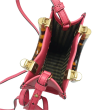 Load image into Gallery viewer, FENDI Sunshine Leather Satchel Bag Fuchsia