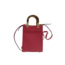 Load image into Gallery viewer, FENDI Sunshine Leather Satchel Bag Fuchsia