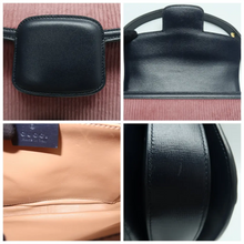 Load image into Gallery viewer, GUCCI Horsebit 1955 Velvet Shoulder Bag Pink