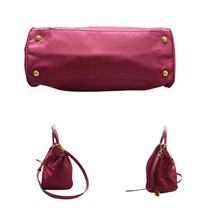 Load image into Gallery viewer, Prada Nylon Satchel Bag Purple