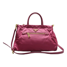 Load image into Gallery viewer, Prada Nylon Satchel Bag Purple