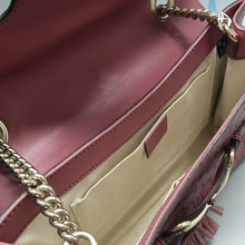 Load image into Gallery viewer, GUCCI Emily Leather Shoulder Bag Purple