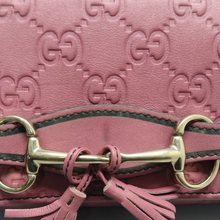 Load image into Gallery viewer, GUCCI Emily Leather Shoulder Bag Purple