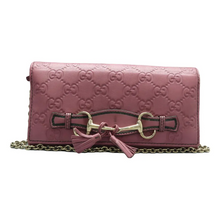 Load image into Gallery viewer, GUCCI Emily Leather Shoulder Bag Purple
