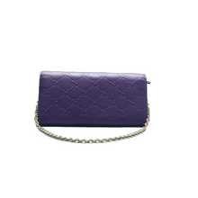 Load image into Gallery viewer, GUCCI Leather Shoulder Bag Purple