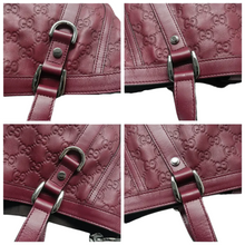 Load image into Gallery viewer, GUCCI Leather Satchel Bag Purple