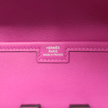 Load image into Gallery viewer, HERMES Jige Leather  Clutch Bag Purple
