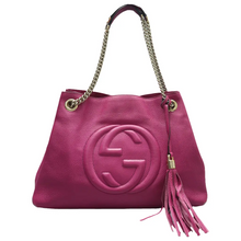 Load image into Gallery viewer, Gucci Soho Chain Leather Shoulder Bag Purple